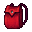 red retro backpack